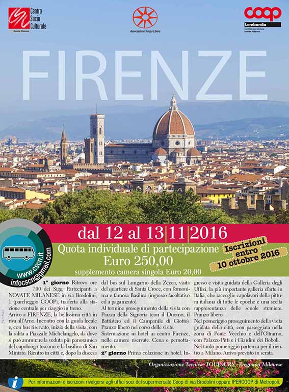 Firenze 12-13 novembre 2016