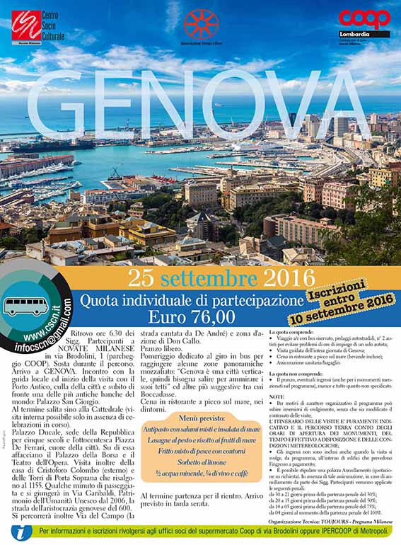 Genova 25 settembre 2016