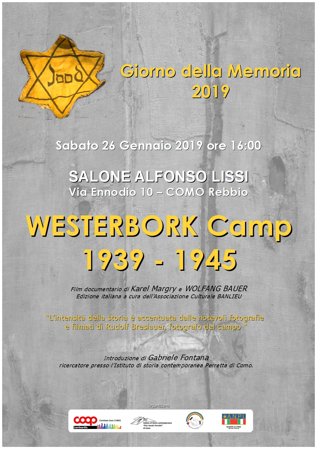 Giornata della memoria 2019 Westerbork Camp